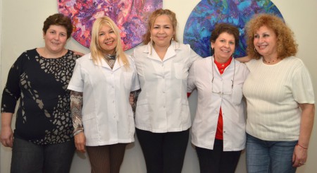 Grupo de alumnas con Gioconda
